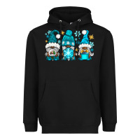 Black winter afro gnomies Heavyweight Hoodie - NancyCooperArtShop