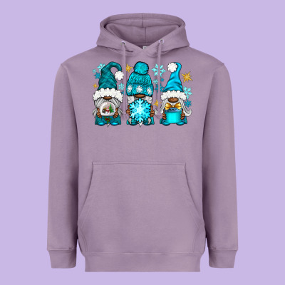 Winter Afro Gnomies Heavyweight Hoodie Designed By Nancycooperartshop