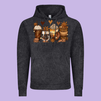 Melanin Afro Coffee Cups Vintage Hoodie Designed By Zillion Design Studio