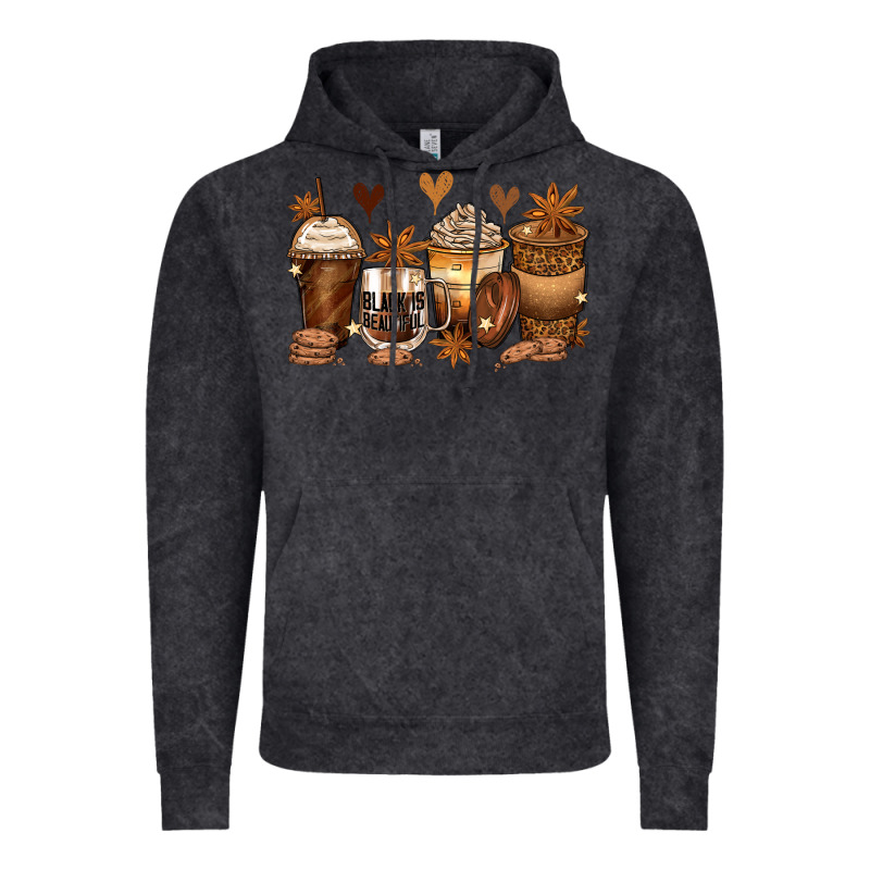 Melanin Afro Coffee Cups Vintage Hoodie by Zillion Design Studio | Teevron