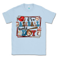 Dusty Blue its a baseball kinda day Classic Tee - AdoDesignShop