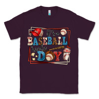 Plum its a baseball kinda day Classic Tee - AdoDesignShop