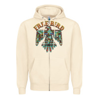 Sandshell free bird feathers thunderbird Zipper Hoodie - BarkalooDesign