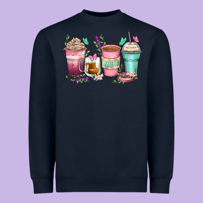 Mom Coffee Cups Heavyweight Sweatshirt Designed By Zillion Design Studio