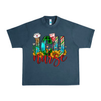 Midnight Navy christmas icu nurse Urban Heavy Tee - FaDigitalArtStudio