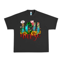 Pigment Black christmas icu nurse Urban Heavy Tee - FaDigitalArtStudio
