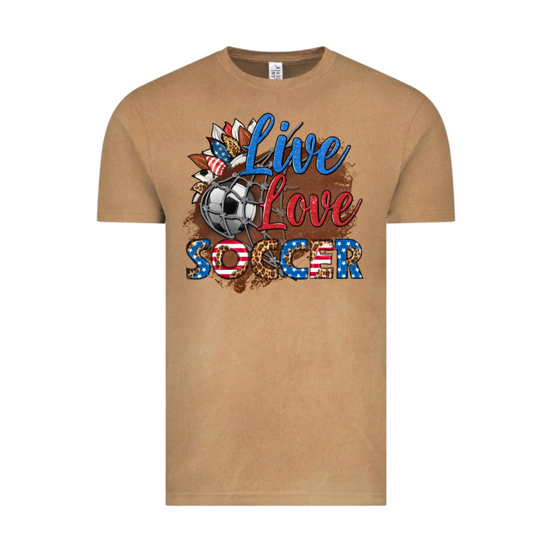 Live Love Soccer Vintage Tee by HRA Design Shop | Teevron