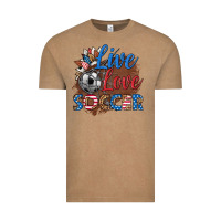 Vintage Coffee live love soccer Vintage Tee - HRA Design Shop