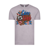 Vintage Zinc live love soccer Vintage Tee - HRA Design Shop
