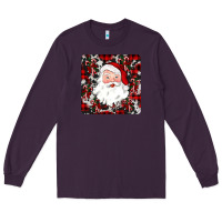 Plum santa christmas coaster Long Sleeve Tee - JahusDesignShop