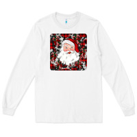 White santa christmas coaster Long Sleeve Tee - JahusDesignShop