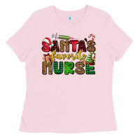 Bubblegum Pink santas favorite nurse Ladies Tee - AdoDesignShop