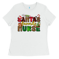 White santas favorite nurse Ladies Tee - AdoDesignShop
