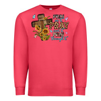 Cardinal pray on it pray over it pray through it Premium Sweatshirt - MaliasSmallBusiness