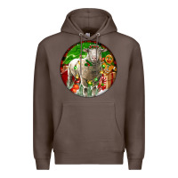 Coffee christmas dorset sheep Premium Hoodie - LillyAllenDesigns