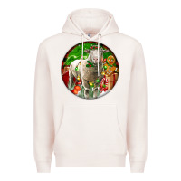 Pale Pink christmas dorset sheep Premium Hoodie - LillyAllenDesigns