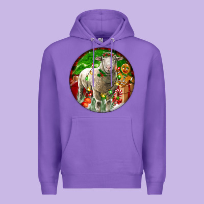 Christmas Dorset Sheep Premium Hoodie Designed By Lillyallendesigns