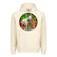 Sandshell christmas dorset sheep Premium Hoodie - LillyAllenDesigns