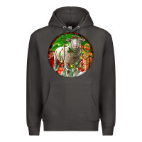Smoke christmas dorset sheep Premium Hoodie - LillyAllenDesigns