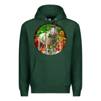 Sports Green christmas dorset sheep Premium Hoodie - LillyAllenDesigns