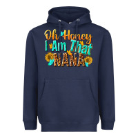 Navy oh honey i am that nana Heavyweight Hoodie - NancyCooperArtShop