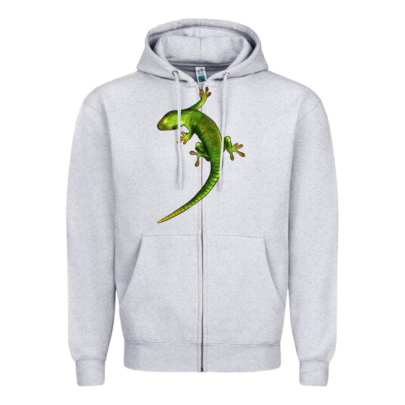 Green Lizard Illustrations Zipper Hoodie by LillyAllenDesigns | Teevron