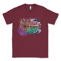 Burgundy Leopard, Cowhide, Wood Pattern Frame Classic Tee - Bettercallsaul