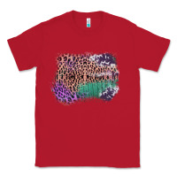 Red Leopard, Cowhide, Wood Pattern Frame Classic Tee - Bettercallsaul