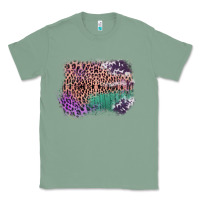 Sage Leopard, Cowhide, Wood Pattern Frame Classic Tee - Bettercallsaul