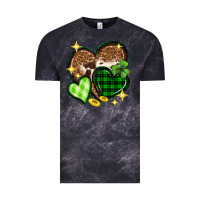 Cloud Black St. Patrick's Day hearts Vintage Tee - Neo Western