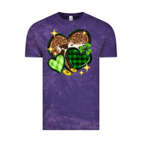 Cloud Purple St. Patrick's Day hearts Vintage Tee - Neo Western