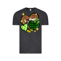 Vintage Black St. Patrick's Day hearts Vintage Tee - Neo Western