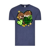 Vintage Denim St. Patrick's Day hearts Vintage Tee - Neo Western