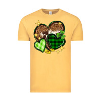 Vintage Mustard St. Patrick's Day hearts Vintage Tee - Neo Western