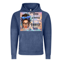 Vintage Denim never underestimate a woman who does all things th Vintage Hoodie - texasbilliewilder