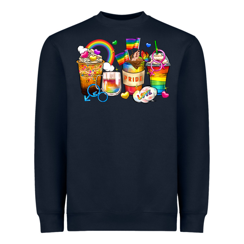 Pride Coffee Cups Heavyweight Sweatshirt by Zillion Design Studio | Teevron