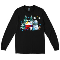 Black dental christmas teeth and winter with snowman Long Sleeve Tee - AdoDesignShop