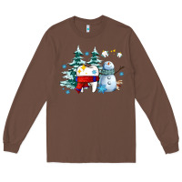 Chestnut dental christmas teeth and winter with snowman Long Sleeve Tee - AdoDesignShop