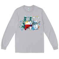 Moon Dust dental christmas teeth and winter with snowman Long Sleeve Tee - AdoDesignShop