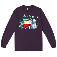 Plum dental christmas teeth and winter with snowman Long Sleeve Tee - AdoDesignShop