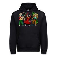 Black Mexican Skeletons Urban Hoodie - texasbilliewilder