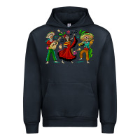 Navy Mexican Skeletons Urban Hoodie - texasbilliewilder