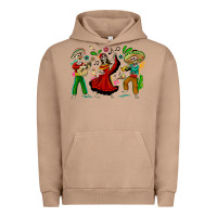 Pigment Burro Mexican Skeletons Urban Hoodie - texasbilliewilder