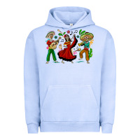 Pigment Grape Ice Mexican Skeletons Urban Hoodie - texasbilliewilder