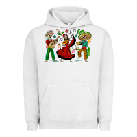 Pigment Lunar Rock Mexican Skeletons Urban Hoodie - texasbilliewilder