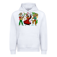 White Mexican Skeletons Urban Hoodie - texasbilliewilder