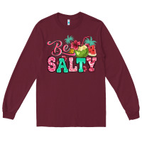 Burgundy be salty summer Long Sleeve Tee - Jasminsmagicworld