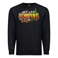 Black camping Premium Sweatshirt - NancyCooperArtShop
