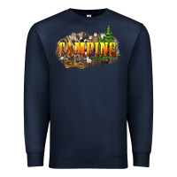 Navy camping Premium Sweatshirt - NancyCooperArtShop
