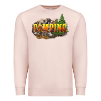 Pale Pink camping Premium Sweatshirt - NancyCooperArtShop